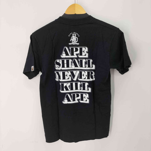 アベイシングエイプ A BATHING APE S/S 両面プリント Tシャツ レディース JPN:XS