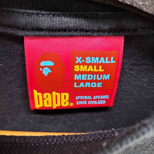 アベイシングエイプ A BATHING APE S/S 両面プリント Tシャツ レディース JPN:XS