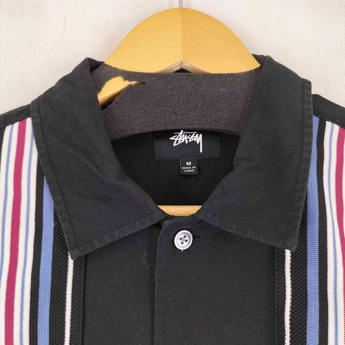 ステューシー Stussy Striped Knit Panel Shirt メンズ import:M