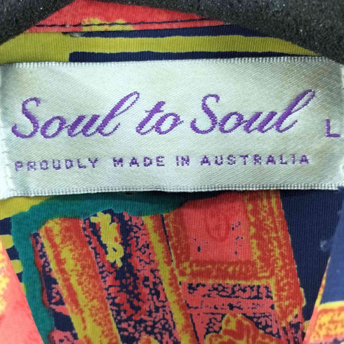 Soul to Soul 総柄 S/S シャツ メンズ JPN:L