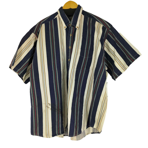 SALMON RIVER ストライプ S/S シャツ メンズ
