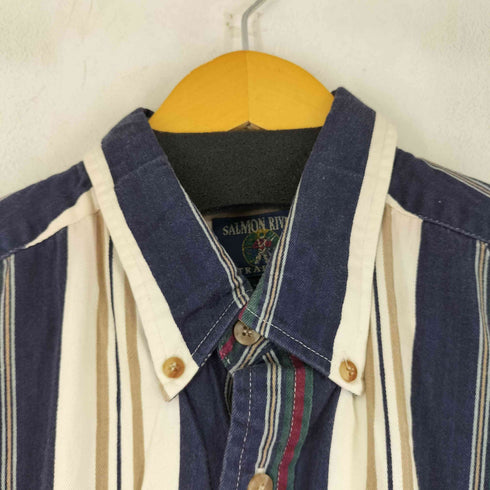 SALMON RIVER ストライプ S/S シャツ メンズ