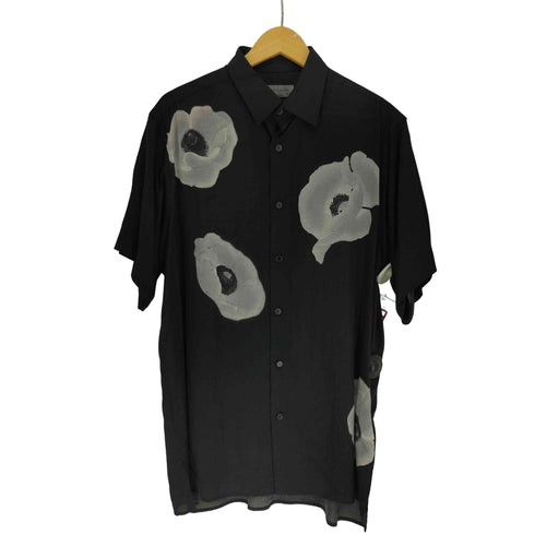ヨウジヤマモトプールオム Yohji Yamamoto POUR HOMME 24AW WHITE FLOWER PRINT ALOHA SHIRT ホワイト フラワー プリント アロハ シャツ メンズ JPN:2