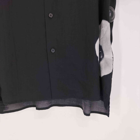 ヨウジヤマモトプールオム Yohji Yamamoto POUR HOMME 24AW WHITE FLOWER PRINT ALOHA SHIRT ホワイト フラワー プリント アロハ シャツ メンズ JPN:2