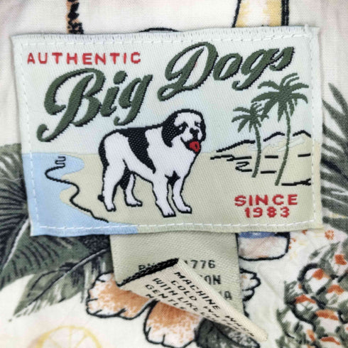 ビッグドックス BIG DOGS 総柄 S/S レーヨンシャツ メンズ JPN:XL