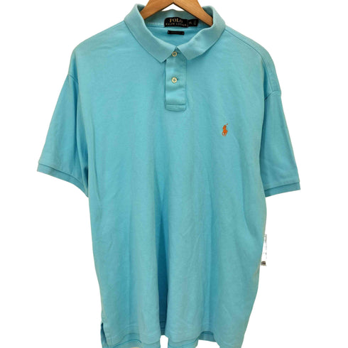 ポロラルフローレン POLO RALPH LAUREN CUSTOM FIT ポニー 刺繍 S/S ポロシャツ メンズ import:XL