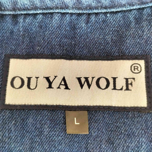 OU YA WOLF デニムフィッシングベスト メンズ JPN:L