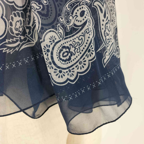 ディスコードヨウジヤマモト discord Yohji Yamamoto SILK Paisley ペイズリー柄 シルク ストール メンズ