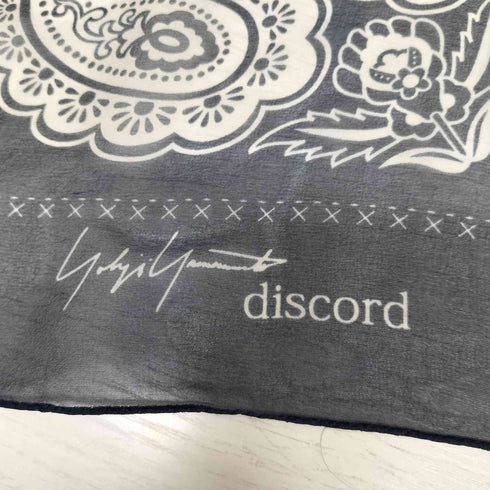 ディスコードヨウジヤマモト discord Yohji Yamamoto SILK Paisley ペイズリー柄 シルク ストール メンズ