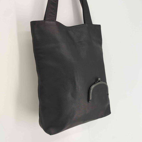ディスコードヨウジヤマモト discord Yohji Yamamoto 25SS Clasp tote(S) クラスプ トート カウレザー ハンド バッグ メンズ