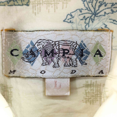 カンピアモダ CAMPIA MODA 総柄 S/S シャツ メンズ JPN:L