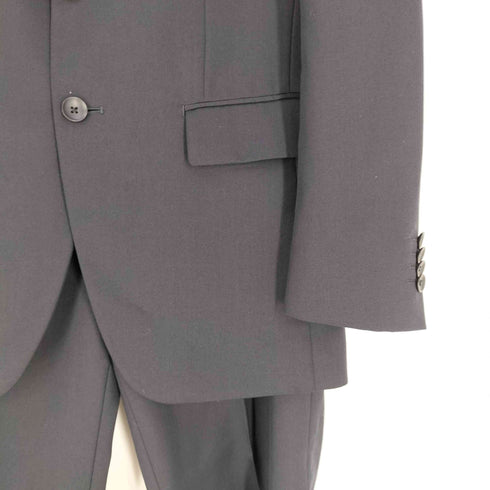 パーフェクトスーツファクトリー P.S.FA Perfect Suit FActory ウールポリ 2B テーラードジャケット センタープレス テーパードスラックス スーツ セットアップ メンズ 90 Y5