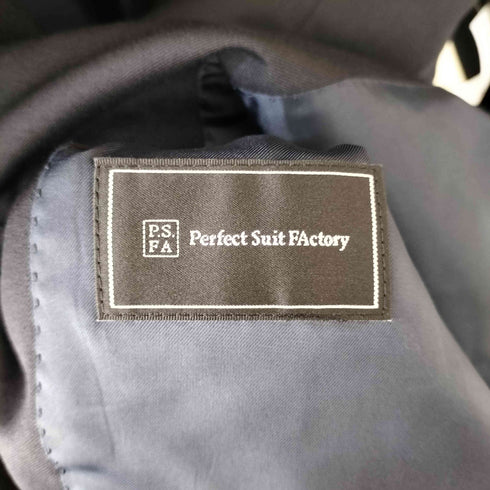 パーフェクトスーツファクトリー P.S.FA Perfect Suit FActory ウールポリ 2B テーラードジャケット センタープレス テーパードスラックス スーツ セットアップ メンズ 90 Y5