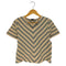 バーバリーロンドン BURBERRY LONDON ボーダー Vネック Tシャツ レディース FREE