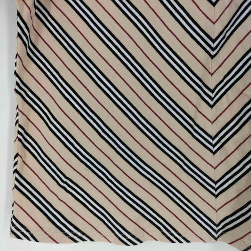 バーバリーロンドン BURBERRY LONDON ボーダー Vネック Tシャツ レディース FREE