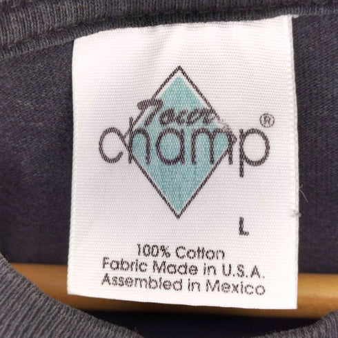 90s USA製 TOURCHAMP 両面プリント S/S シャツ メンズ import:L