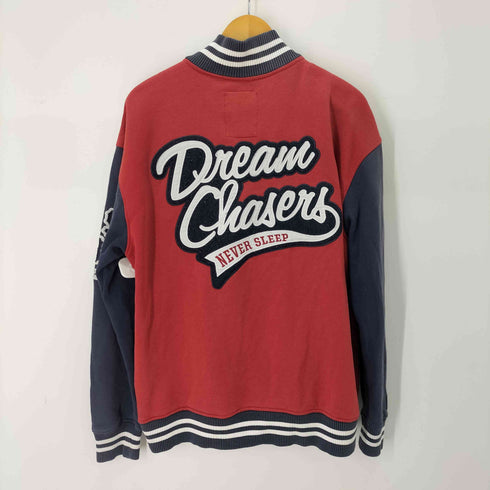 dream chasers 両面ワッペンデザインスタジャン メンズ import:XL