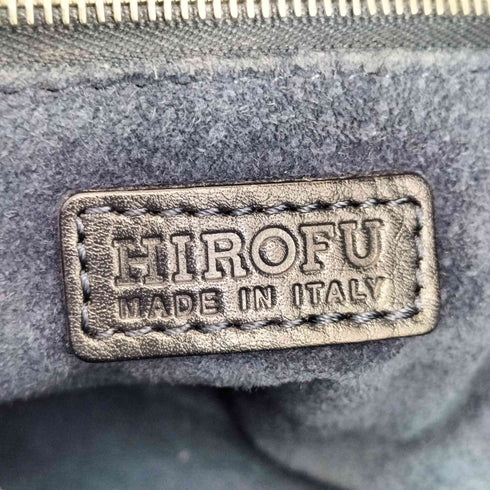 ヒロフ HIROFU シボ革 ハンドバッグ レディース