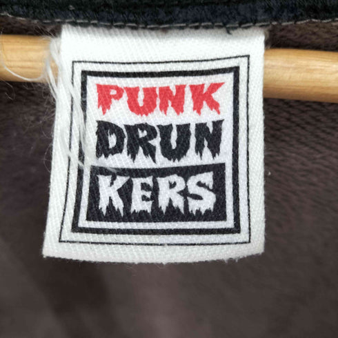 パンクドランカーズ PUNK DRUNKERS ゲームキャラクター刺繍ジップパーカー メンズ