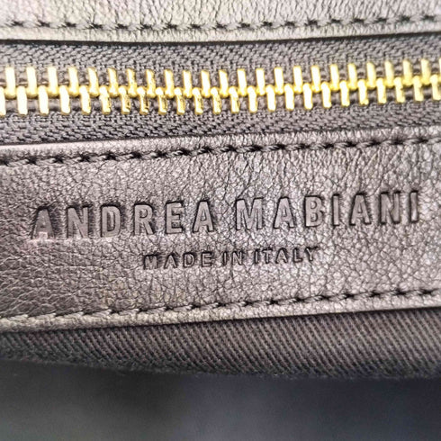 Andrea Mabiani ハラコ切替 2WAY レザー ショルダーバッグ レディース