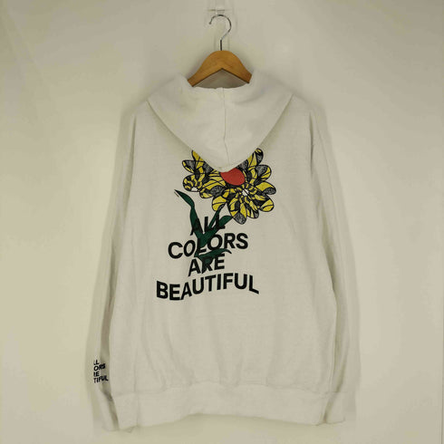 クラウディ CLOUDY ALL COLORS ARE BEAUTIFUL フラワー バックプリント プルオーバーパーカー メンズ JPN:XL