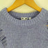エックスガール X-girl DISTRESSED KNIT TOP クラッシュ デザイン ニット レディース ONE SIZE