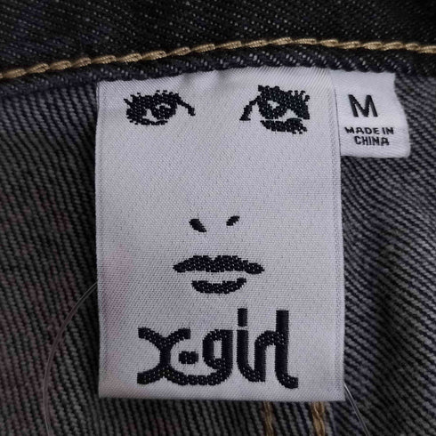 エックスガール X-girl SIDE STRIPE DENIM PANTS サイド ストライプ デニムパンツ レディース M