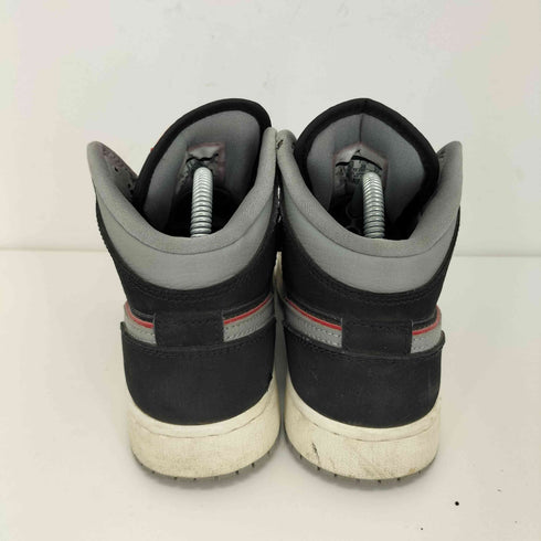 ジョーダンブランド JORDAN BRAND AIR JORDAN 1 MID BLACK PARTICLE GREY GYM RED レディース JPN:23