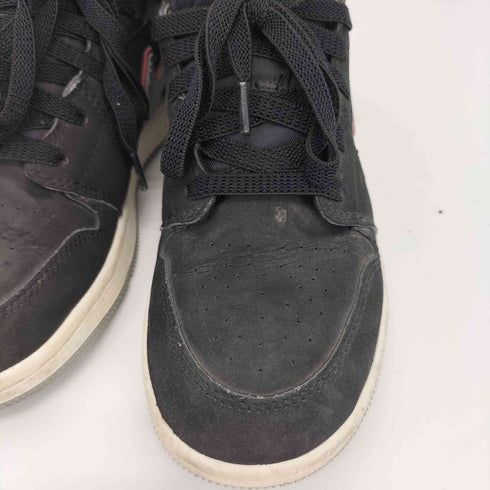 ジョーダンブランド JORDAN BRAND AIR JORDAN 1 MID BLACK PARTICLE GREY GYM RED レディース JPN:23