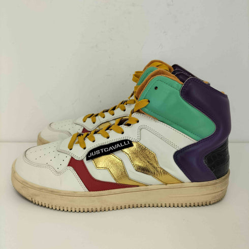 ジャストカヴァリ Just Cavalli Leather sneakers multi color メンズ JPN:27