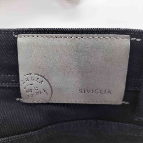 シビリア SIVIGLIA テーパード ブラックデニムパンツ メンズ US:28-29