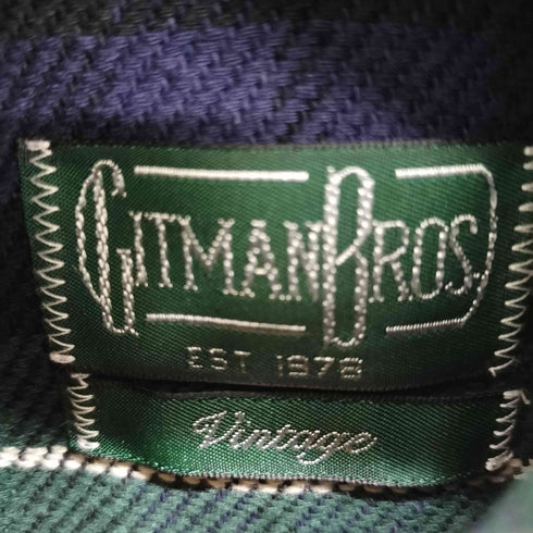 ギットマンブラザーズヴィンテージ GITMAN BROS VINTAGE MADE IN USA タータンチェックBDシャツ メンズ import:S