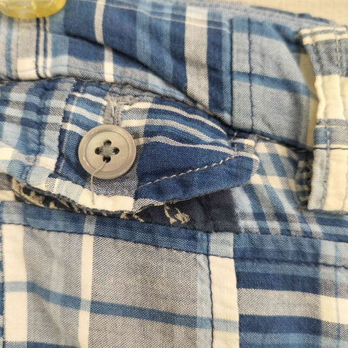 ラルフローレン RALPH LAUREN India Madras CLASSIC FIT 9 チェック バンダナ パッチワーク ハーフパンツ ショーツ メンズ