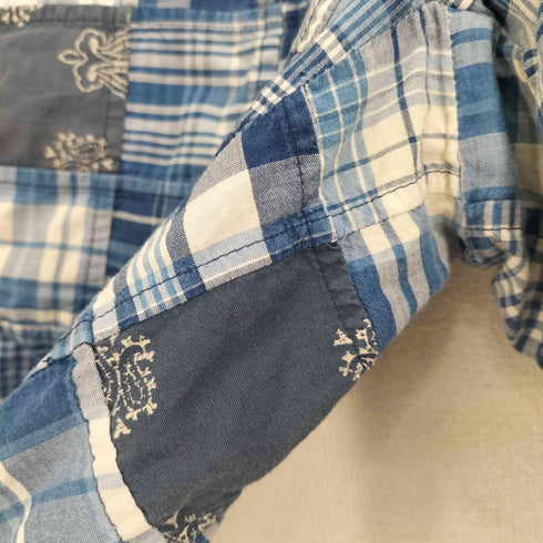 ラルフローレン RALPH LAUREN India Madras CLASSIC FIT 9 チェック バンダナ パッチワーク ハーフパンツ ショーツ メンズ