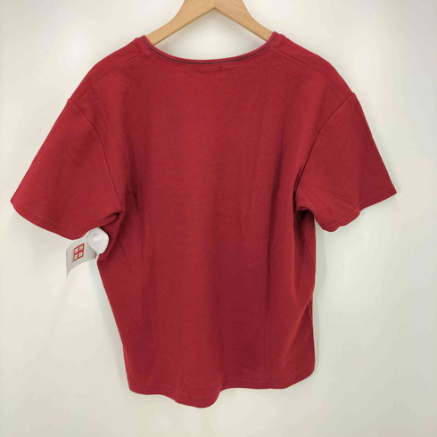 コムサイズム COMME CA ISM 00S パイピング デザイン オーバルロゴ スキッパー S/S Tシャツ Y2K メンズ JPN:M