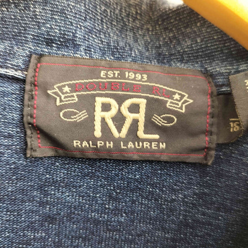 ダブルアールエルラルフローレン RRL RALPH LAUREN Indigo Cotton Jersey Jacket インディゴ コットン ジャージー ジャケット カバーオール メンズ import:XS