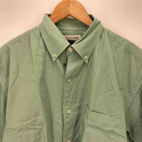 バナナリパブリック BANANA REPUBLIC 90S 白タグ S/S ボタンダウン シャツ メンズ import:M