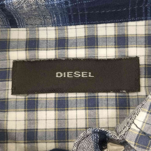 ディーゼル DIESEL プリーツデザインドッキングチェックシャツ レディース import:XS