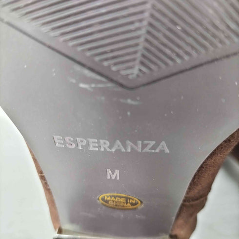 エスペランサ ESPERANZA レースアップファーブーツ レディース JPN:23.5