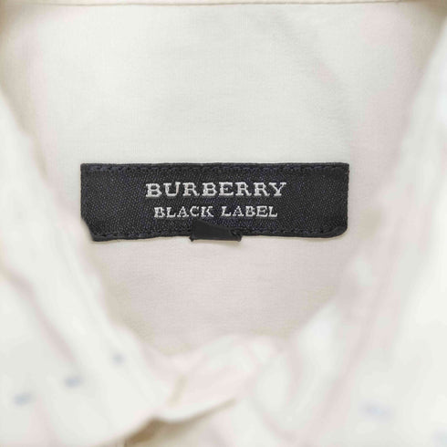 バーバリーブラックレーベル BURBERRY BLACK LABEL ワンポイント刺繍 ステッチ カラーデザイン半袖シャツ メンズ 2