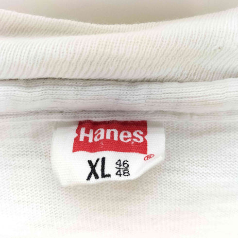 ヘインズ Hanes 70S プリントクルーネックTシャツ 裾袖シングル メンズ JPN:XL