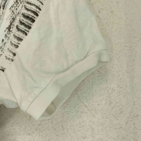 ディーゼル DIESEL 90~00S Y2K カレッジニット両面転写プリントVネックTシャツ メンズ M
