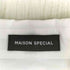 メゾンスペシャル MAISON SPECIAL ファスナーシャツボディースーツ レディース FREE