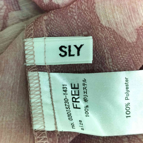 スライ SLY BLEEDING SHEER DUMPLING ブラウス レディース FREE