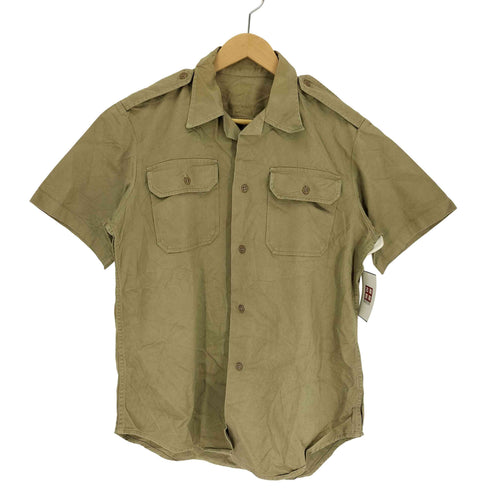 ユーエスアーミー U.S. ARMY アメリカ軍 エポレット フラップポケット 開襟 S/S ミリタリー シャツ メンズ import:M