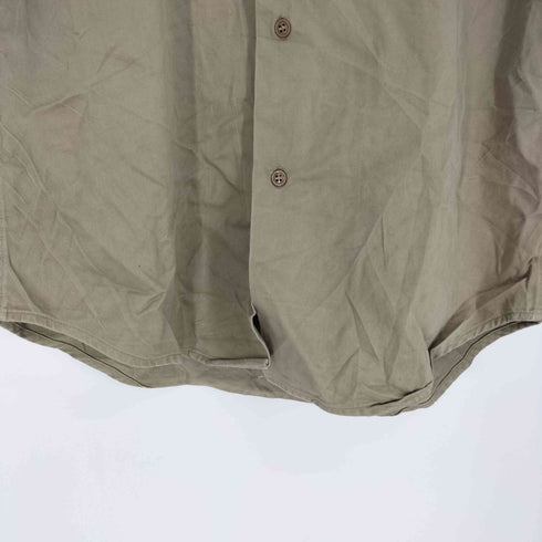 ユーエスアーミー U.S. ARMY アメリカ軍 エポレット フラップポケット 開襟 S/S ミリタリー シャツ メンズ import:M