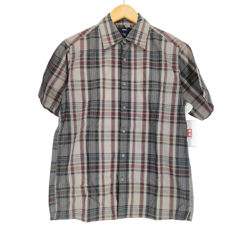 ギャップ Gap 00S チャック半袖シャツ ボックス メンズ XS