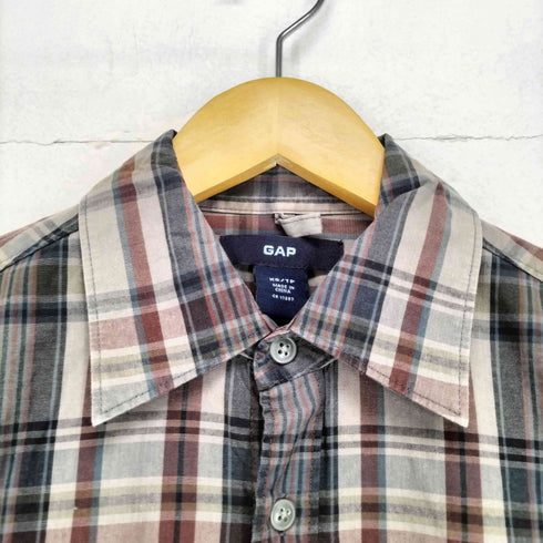 ギャップ Gap 00S チャック半袖シャツ ボックス メンズ XS