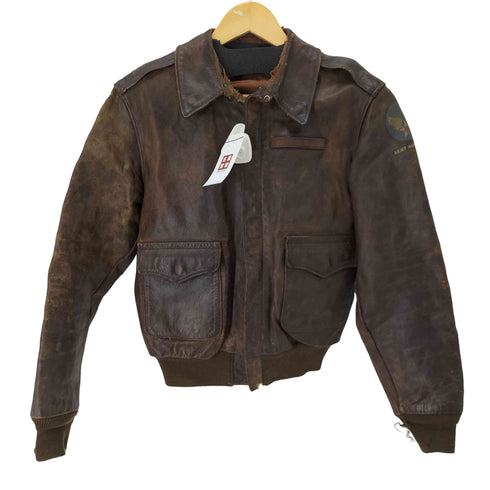 ザリアルマッコイズ THE REAL McCOYS REAL MCQUEEN TYPE-A2 レザーフライトジャケット メンズ US:38