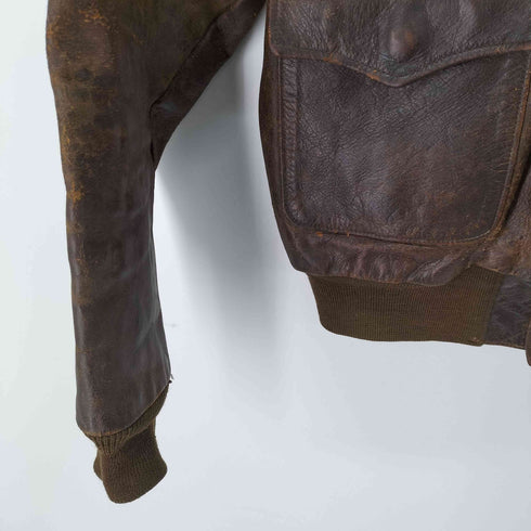 ザリアルマッコイズ THE REAL McCOYS REAL MCQUEEN TYPE-A2 レザーフライトジャケット メンズ US:38